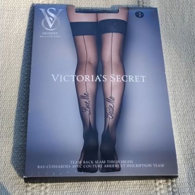 Victoria's secret love me tease me seam thigh tights